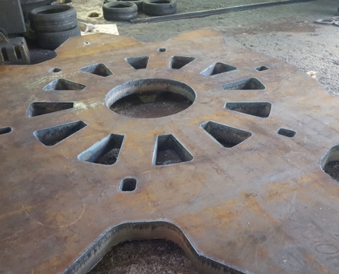 Structural Steel: Heavy steel, profiled and ready to be despatched