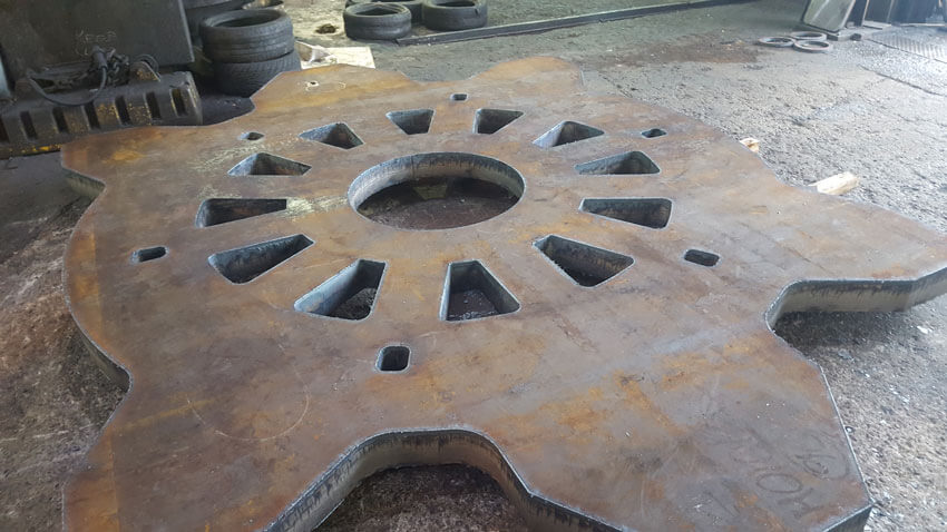 Heavy steel, profiled and ready to be despatched