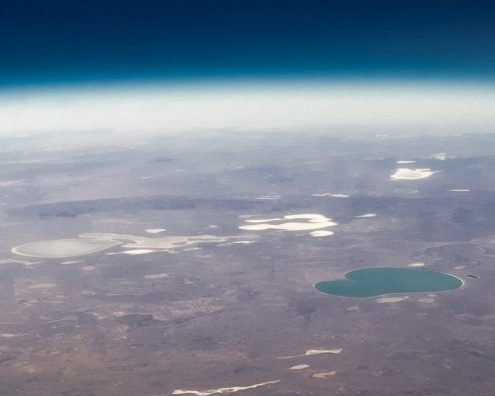 Earth and atmosphere seen from space